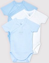 Petit Bateau 3 Pack Baby Jongens Rompertje - Maat 68