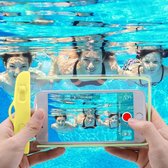 2 Stuks - Universele Mobiele Telefoon Hoes - Onder Water - Fluoriserend & 100% Waterdicht - Geel