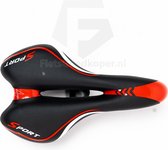 Selle Vélo VELO Tempo Z1 Homme - 260x170mm, Similicuir, Coussinet Kraton, Structure Acier, Confort Trekking