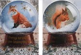 Luxe Kerstkaarten - 12 x 17 cm - 10 Stuks - K-105