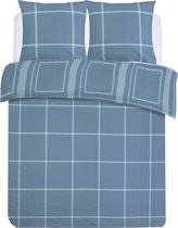 Vision Flanel - Carlo blue - dekbedovertrek 240x220cm