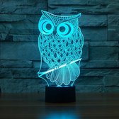 Owl Bird RGB LED Day and Night Lights - The Night Mystic Owl