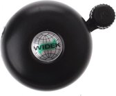 fietsbel wereldbol koper zwart 5 cm
