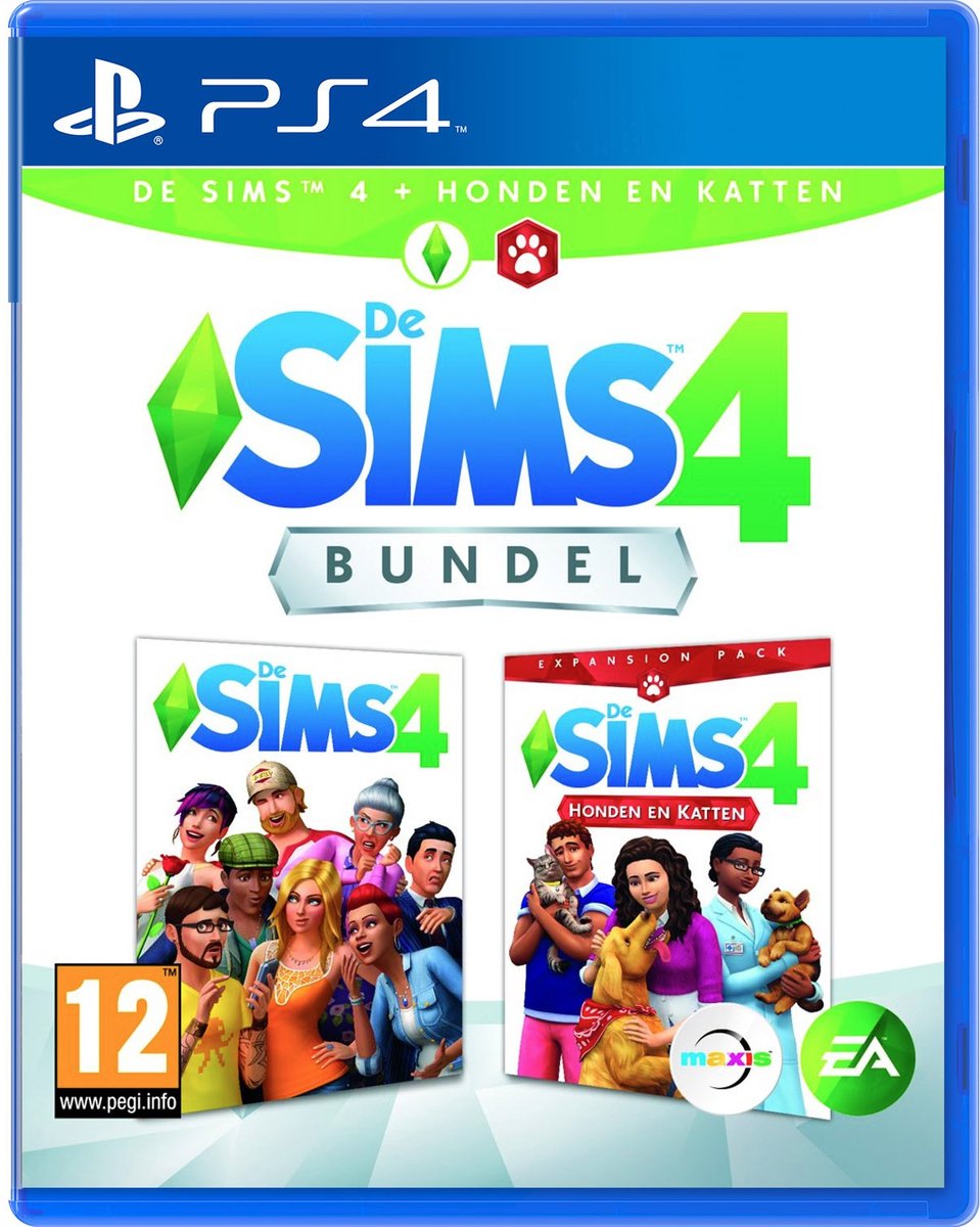 Sims 4 + Honden en Katten Expansion Pack - PS4