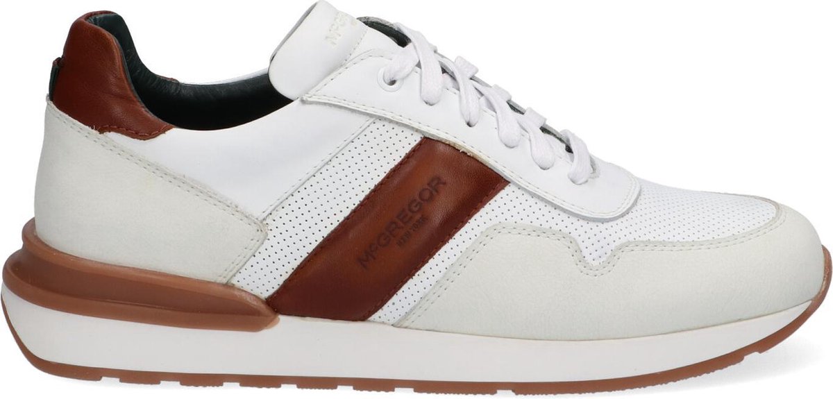 McGregor Heren Sneakers - Wit - Lage Sneakers - Leer - Veters | bol.com