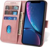 Smartphonica iPhone Xr leren hoesje met lipje - Roze / Kunstleer / Book Case geschikt voor Apple iPhone XR