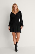 NA-KD Marked Waist Mini Dames Jurk - Maat 36
