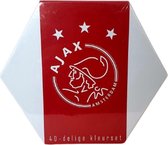Ajax kleurset 40 delig - Kleurpotloden - Krijtjes - Gum - Puntenslijper