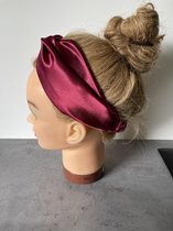 TheHandmadeMusthaves Haarband - Satijn hoofdband - Bordeauxrood