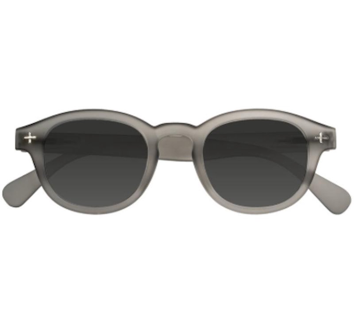 Piu Forty OKKIA Preassembled sunglasses with soft touch spectacle frames – col. Grey