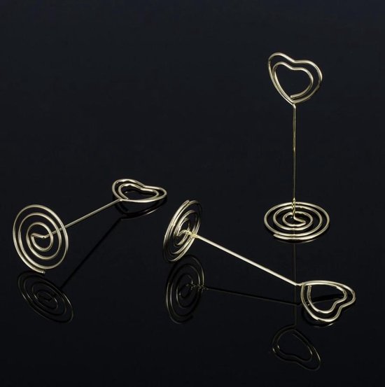 LUXE FOTOHOUDERS - fotohouder met knijper - fotohouder met clip - fotoclip - 3 stuks - goud