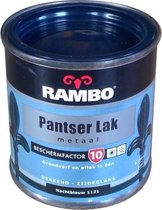 Rambo Metaallak - Grondverf en Aflak in één - Zijdeglans - Nachtblauw - 0,75L