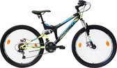 Sprint Element - Mountainbike 26 inch - Fiets met 18 versnellingen Shimano - Zwart/Groen - Framemaat: 46 cm - BK21SI0800 R6