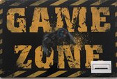 Metalen wandbord game zone