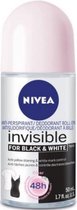 Nivea Roll-On - Black & White Invisible Pure 50 ml.