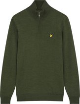 Lyle and Scott Golf Quarter Zip Pullover heren casual sweater midden grijs