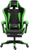 Herzberg HG-8080: Racing Car Style Ergonomic Gaming Chair - Green