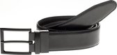 Elvy Fashion - Plain reversible Belt Men Bn 012 - Black/Grey - Size 105