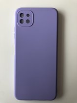 Siliconen back cover case - Geschikt voor Samsung Galaxy A22 5G - TPU hoesje Lila (Violet)