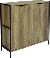 Simpletrade Dressoir - Ladekast - TV meubel - Industrieel - Verstelbare plank - 83x79x30 cm