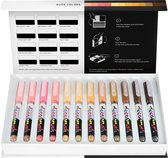 Karin - Pigment DecoBrush Acrylmarkers - set van 12 - Nude Colors