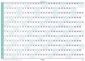 Brepols Kalender 2022 - Jaarplanner - 82 x 59 cm - gevouwen geBeiged
