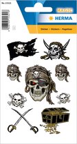 Stickers piraat, glitter folie