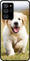 ADEL Siliconen Back Cover Softcase Hoesje Geschikt voor Samsung Galaxy Note 20 - Labrador Retriever Hond