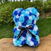 Rozen Teddy Beer 40 cm - Rose Bear - Rose Teddy - Liefde - Moederdag - Verjaardag - Valentijn Cadeau – Babyshower – Gender Reveal Party – Inclusief Giftbox