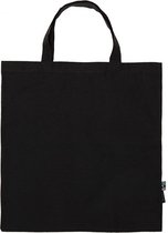 Shopping Bag Short Handles (Zwart)