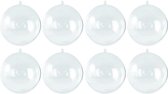 40x Transparante hobby/DIY kerstballen 5 cm - Knutselen - Kerstballen maken hobby materiaal/basis materialen