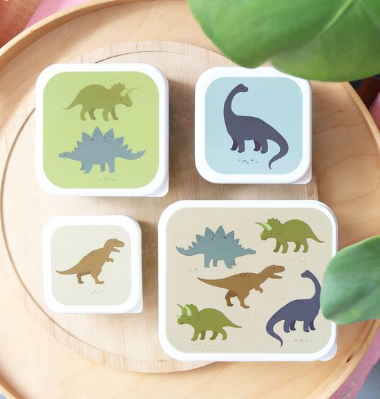 Coffret lunch & collation : Dinosaures | A Little Lovely Company