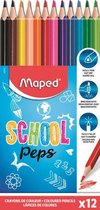 Maped School Peps - Kleurpotloden - 12 stuks