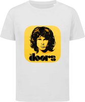 The Doors - T-shirt kinderen - Maat 98/104 - 3-4 jaar - T-shirt wit korte mouw