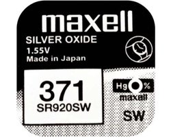 Maxwell 371 / SR920SW  zilveroxide knoopcel horlogebatterij 1 (een) stuks