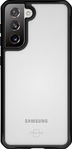 Itskins Hoesje Geschikt voor Samsung Galaxy S21 Plus - Itskins Hybrid Solid Backcover - Zwart