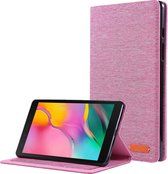 Samsung Galaxy Tab A7 Lite Hoes - 8.7 inch - Book Case met Soft TPU houder - Roze