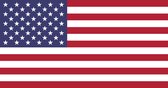 Vlag Verenigde Staten 100x150cm - Glanspoly