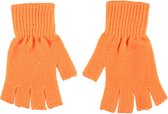 Vingerloze handschoenen fluor oranje