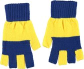 Apollo Handschoenen Party Acryl Blauw/geel One-size
