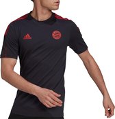 adidas Sportshirt - Maat S  - Mannen - Donker grijs - Rood
