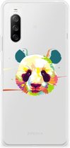 Back Case TPU Siliconen Hoesje Sony Xperia 10 III Smartphone hoesje Panda Color