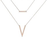 Biba ketting rose goudkleurig - Sieraden sjoppie