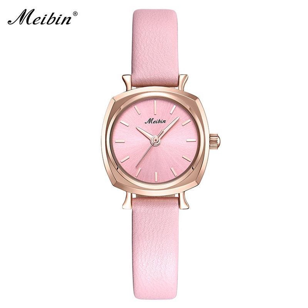 Longbo - Meibin - Dames Horloge - Roze/Rosé/Roze - 24mm (Productvideo)