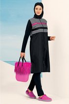 Hasema - Dames Hijab Badpak Aysin  Model  - Zwemset Met Legging + Zwemkap En Zwempak Maat M