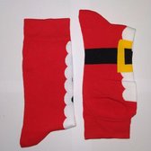 Vrolijke Mannen - Kerst - Sokken - Kerstman - Rood Multi - Maat 40-46