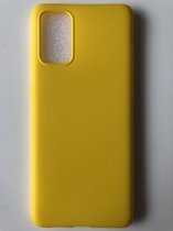 Siliconen  back cover case - Geschikt voor Samsung Galaxy S20 Plus - TPU hoesje Geel