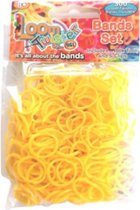 loombandjes junior rubber donkergeel 300 stuks