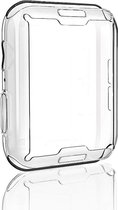 MaxVision's Geschikt Voor Apple Watch 40mm Hoesje & Screenprotector In 1 geschikt voor Apple Watch SE / 4 / 5 / 6 / SE 40 mm Compleet Transparant