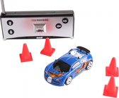 RC raceauto driftincars 7 cm met accessoir. blauw